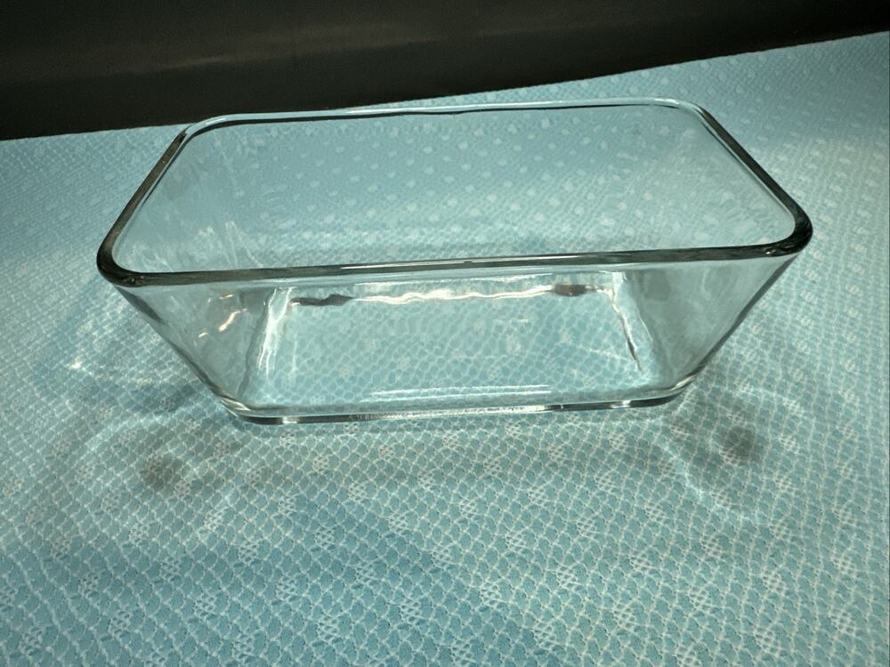 Vintage Anchor Hocking Clear Bread Baking Loaf Pans 1.2QT